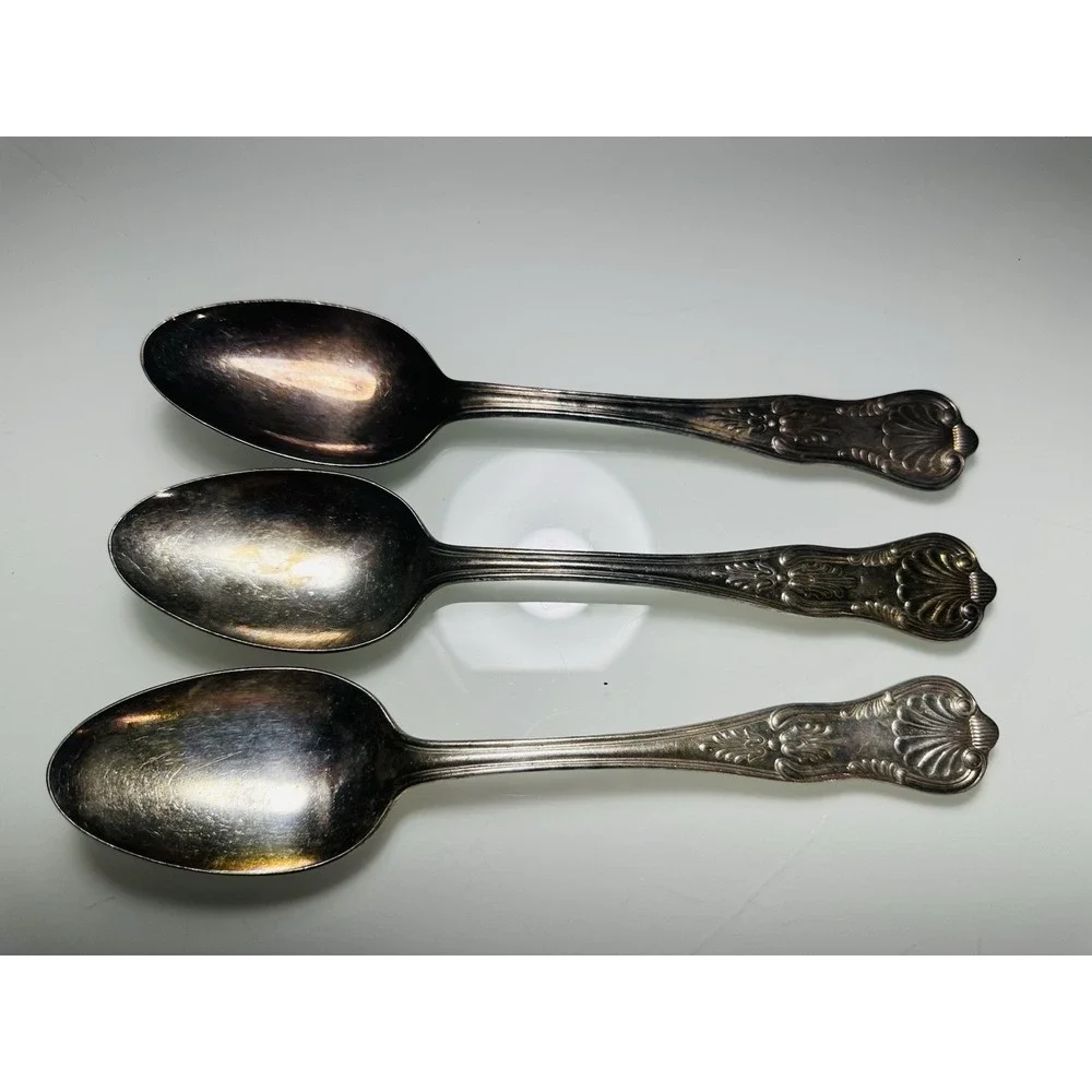 Lot of 3 Vintage International Siver Co. Silverplate TABLE SPOONS 9